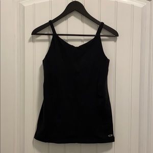 Black Champion Workout Tank w/ Built-In Bra, M